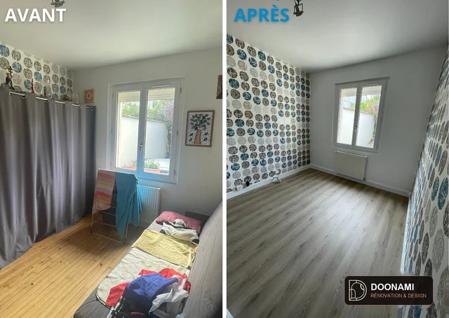 Le Confort en Coulisses — vue 04 Salon Avant / Après